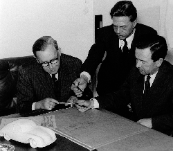 Karl Rabe, Erwin Komenda & Ferry Porsche