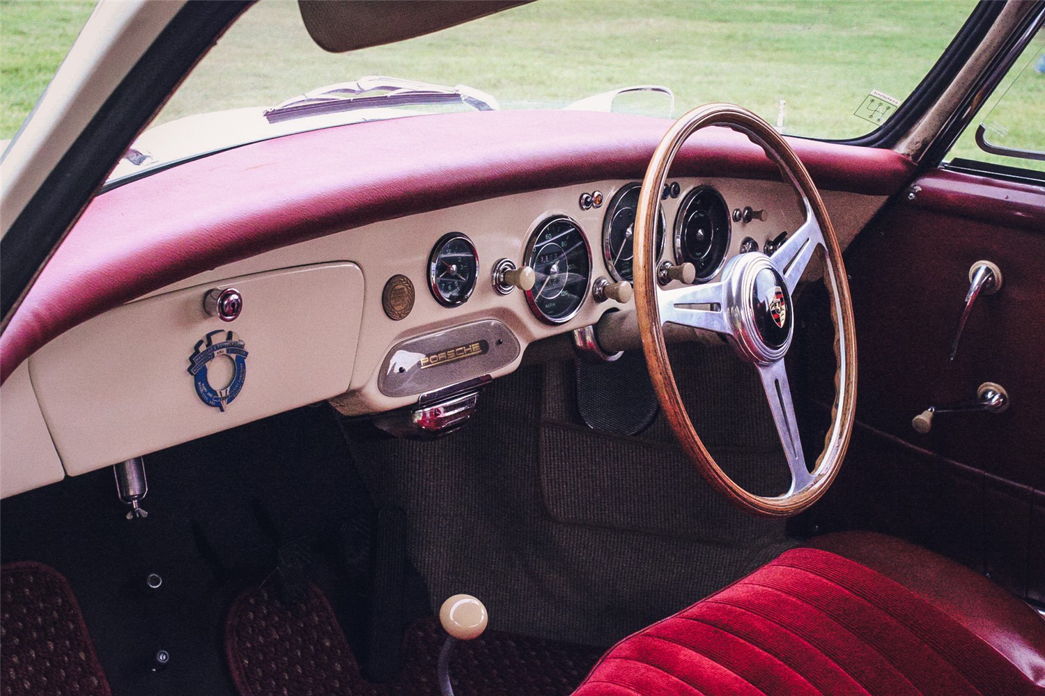 Porsche 356 Interior at Classics at the Clubhouse - Aircooled Edition