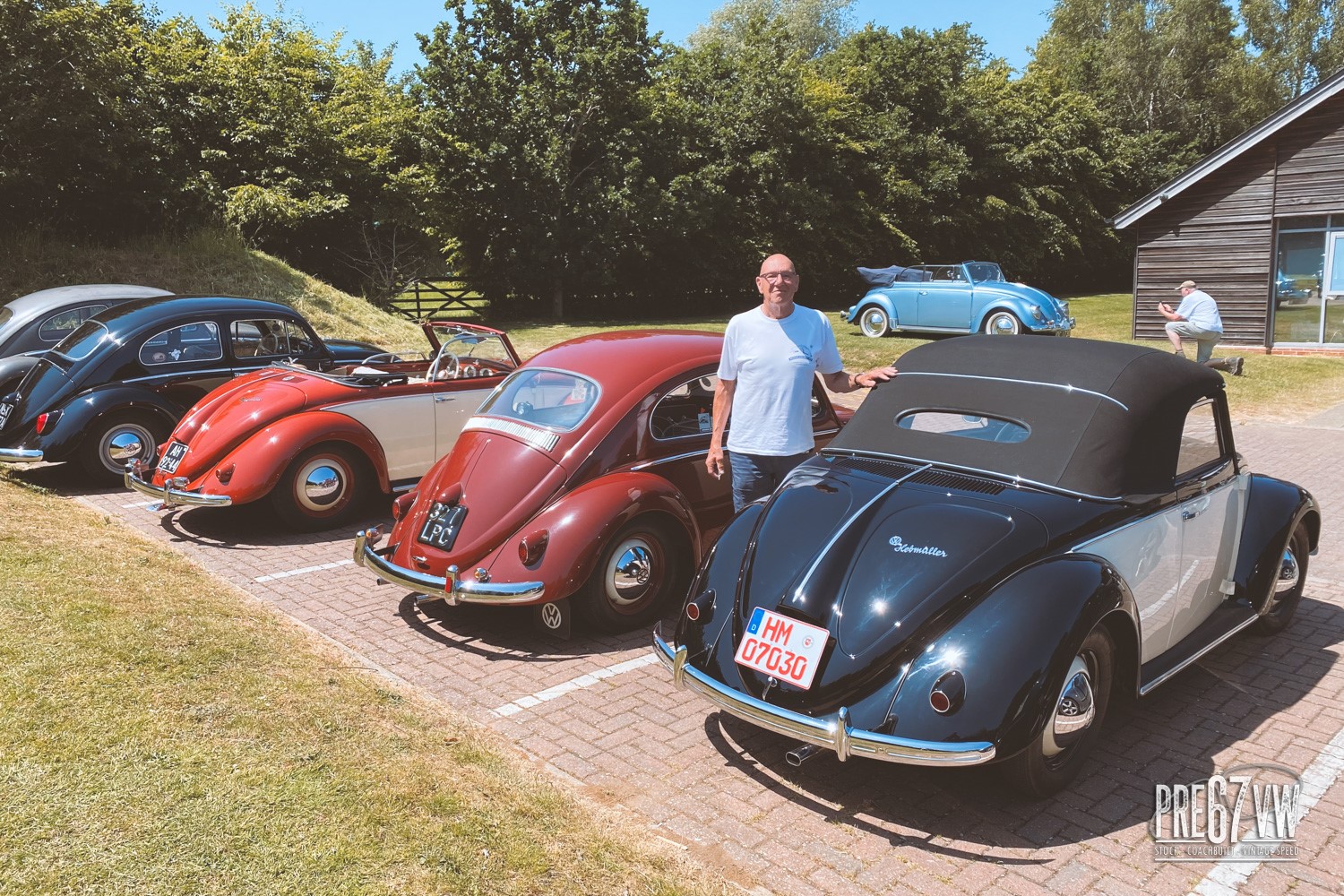 Hebmuller from Hessisch Oldendorf at Lavenham Vintage VW Meeting 2023