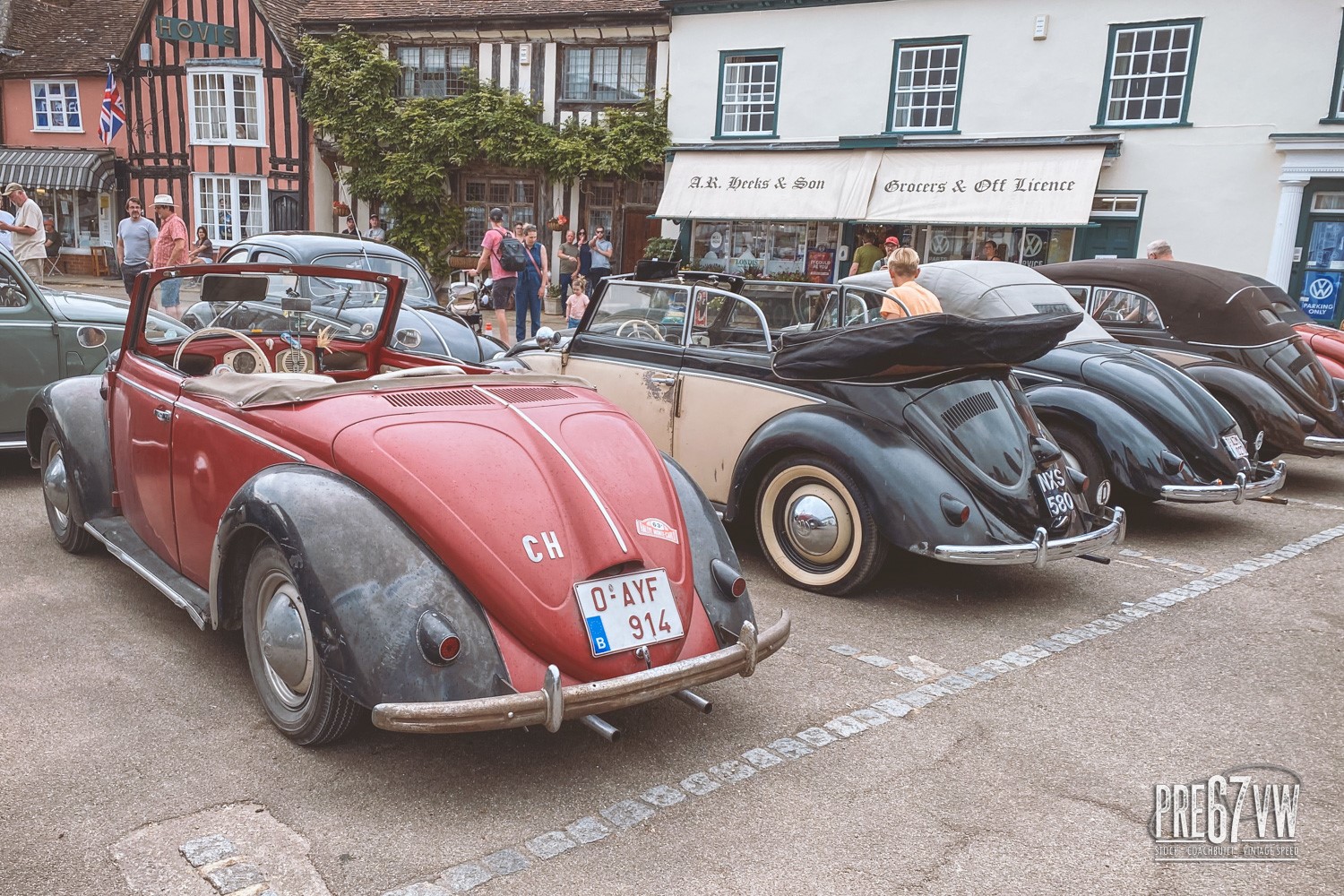 Convertibles at Lavenham Vintage VW Meeting 2023