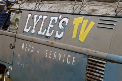 Lyle's TV Repair Service VW Van at Peppercorn 2010 - img_8868.jpg