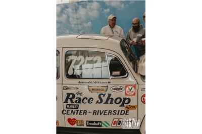 Bruce Simurda with Darrell Vittone's Race Shop Bug at Volksworld 2023 - IMG_3735.jpg